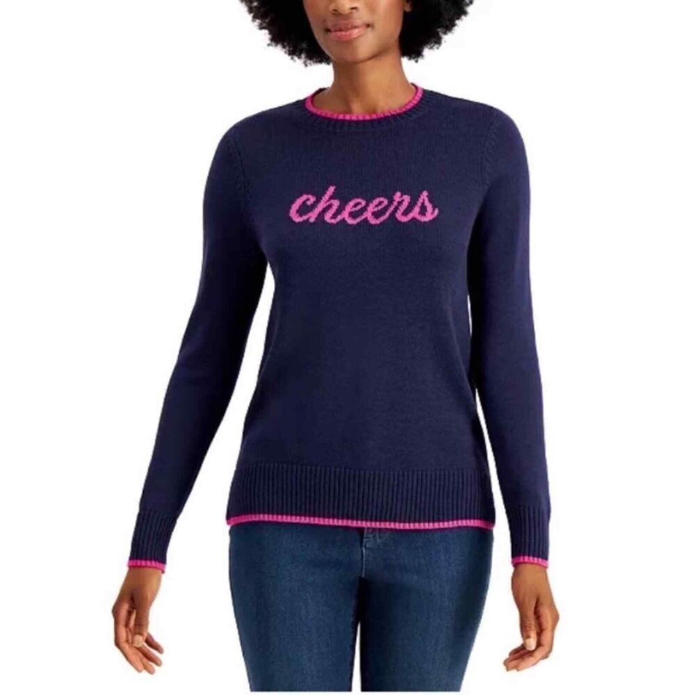 Charter Club Cheers Knit Pullover Sweater Womens size Small